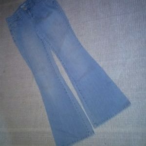 Ladies flair leg jeans